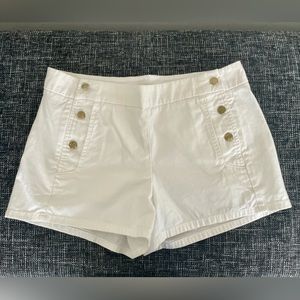 White Jcrew nautical shorts size 4